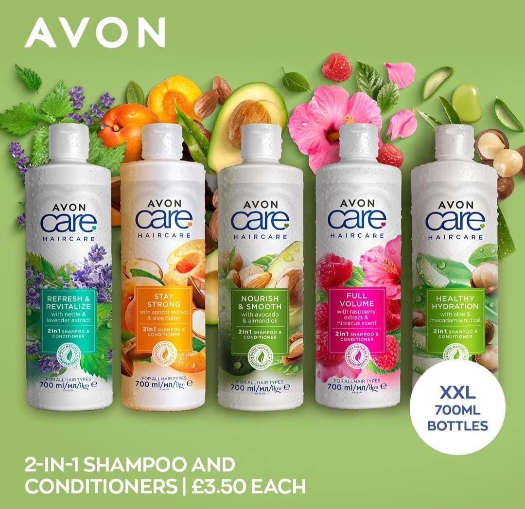 Avon shampoo & conditioner stay strong with apricot & shea butter 700 ML