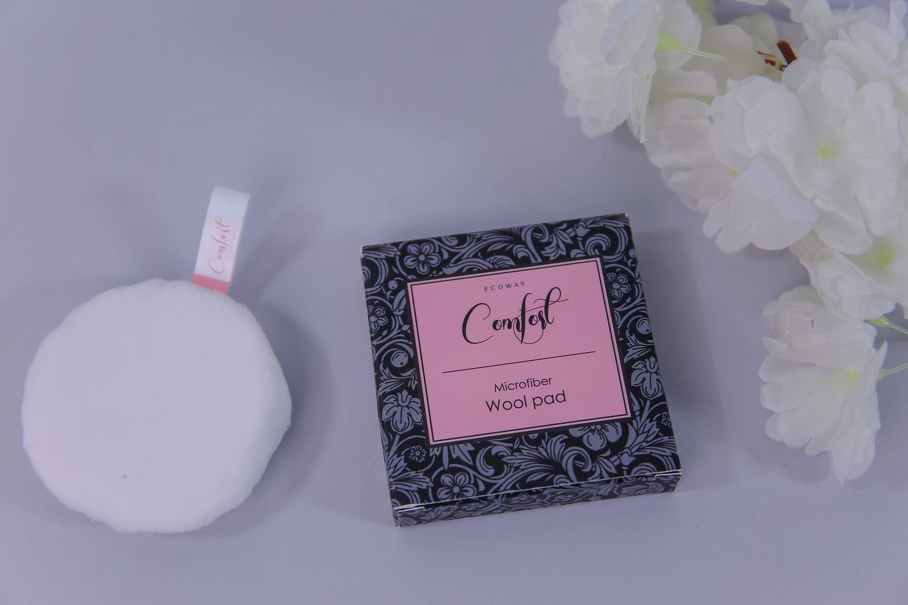 Microfiber wool pad ( سبونجة ميكروفايبر لإزالة الميكب )