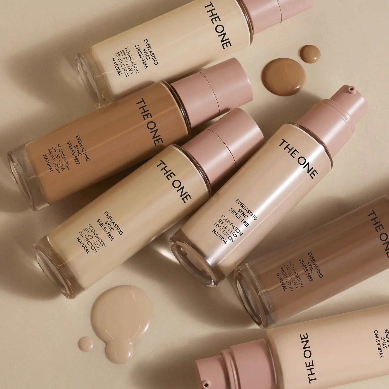 The ONE Everlasting Sync Stress-Free Foundation SPF 20 + UVA protection Natural