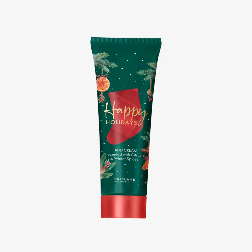 Happy Holidays Hand Cream Scented with Citrus & Winter Spices 75ml