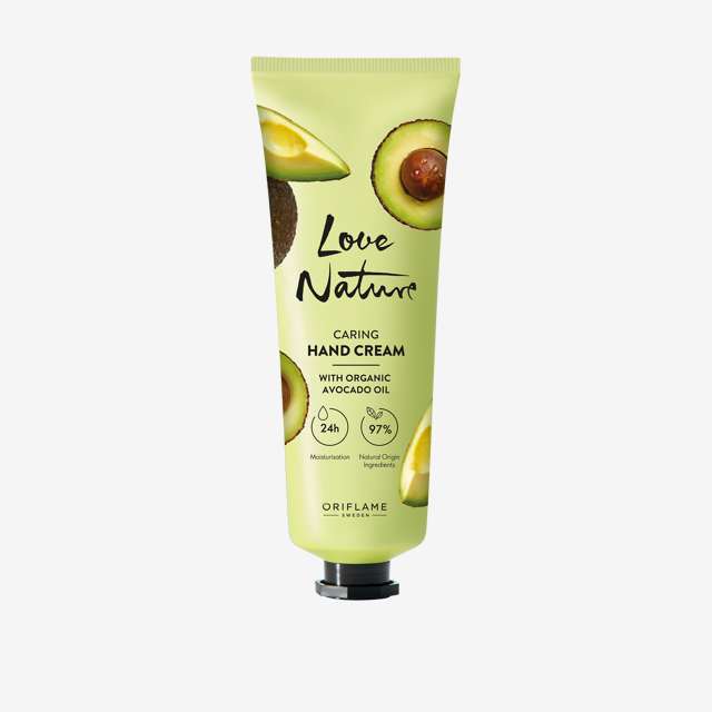 Love Nature Caring Hand Cream with Organic Avocado Oil 75 ML