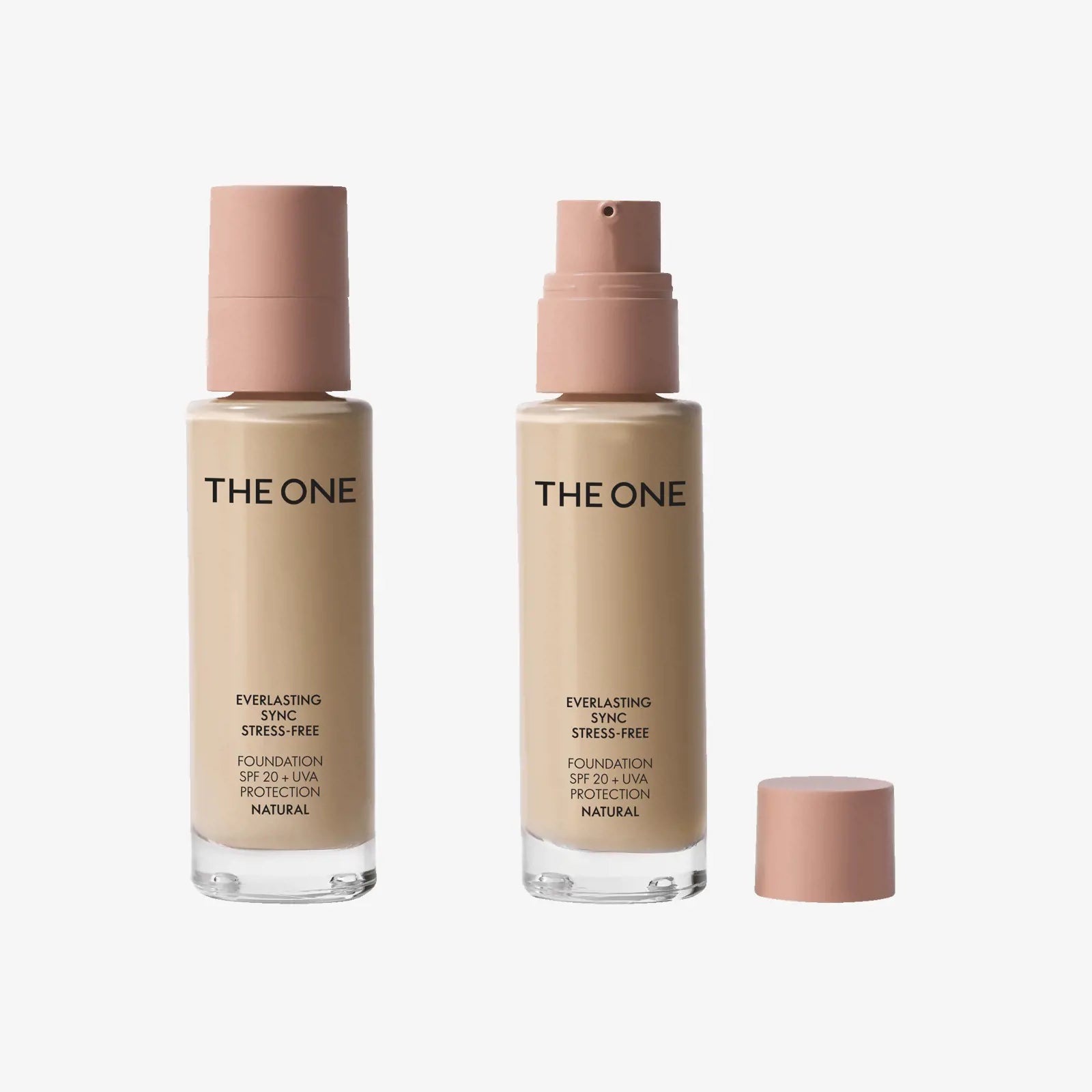 The ONE Everlasting Sync Stress-Free Foundation SPF 20 + UVA protection Natural