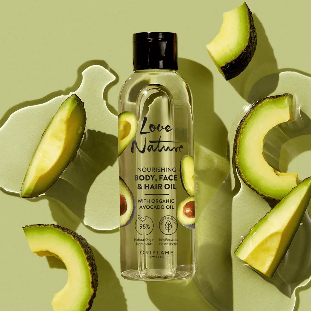 Love Nature Nourishing Body, Face & Hair Oil with organic Avocado oil  100 ML