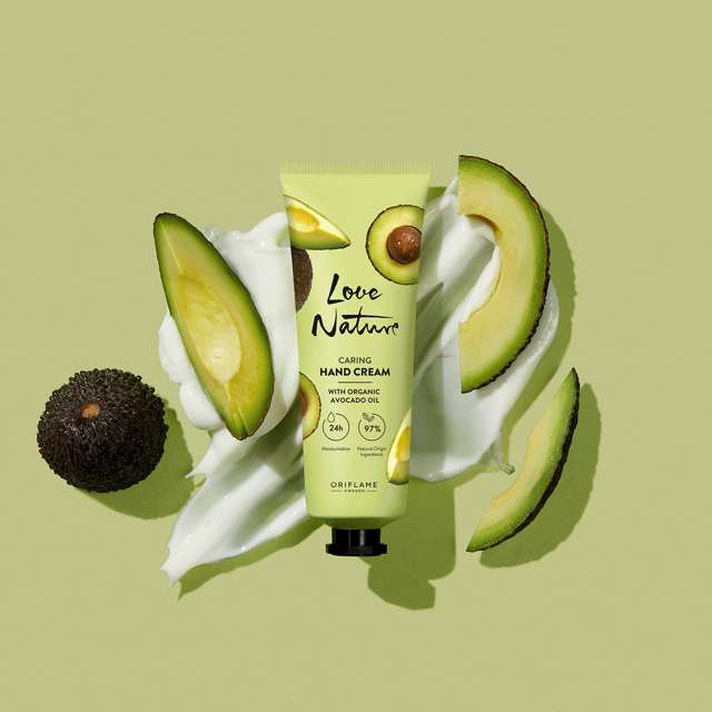 Love Nature Caring Hand Cream with Organic Avocado Oil 75 ML