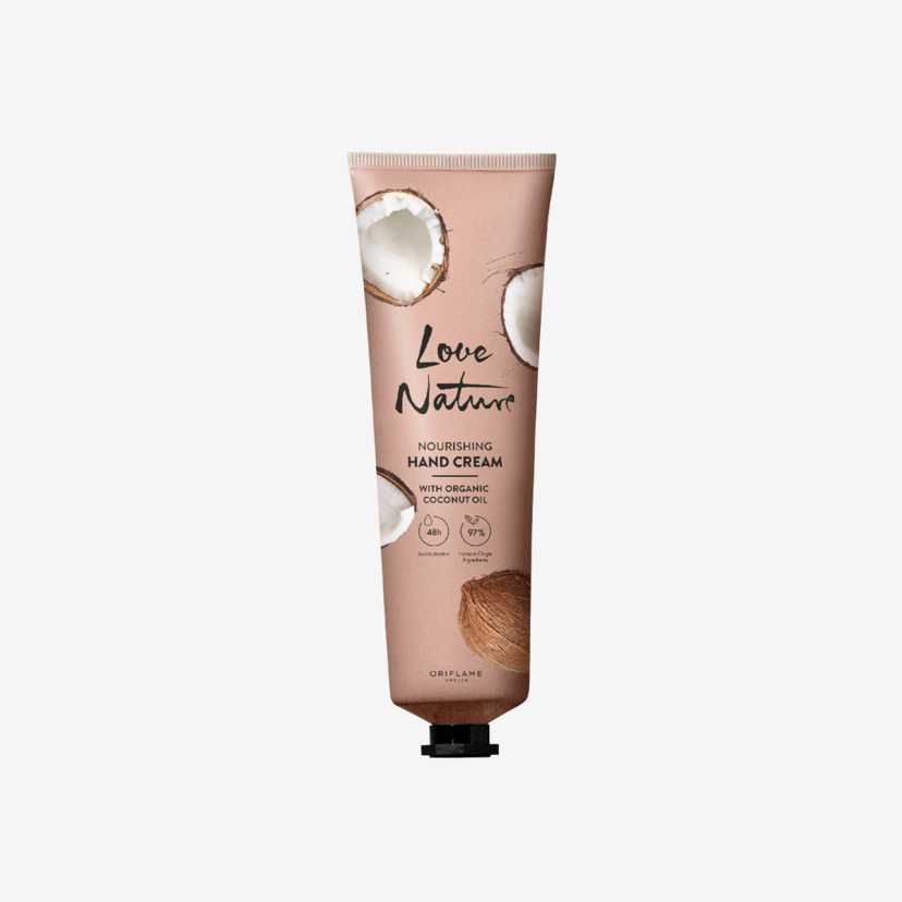 Nourishing Hand Cream with Organic Coconut Oil Love Nature
