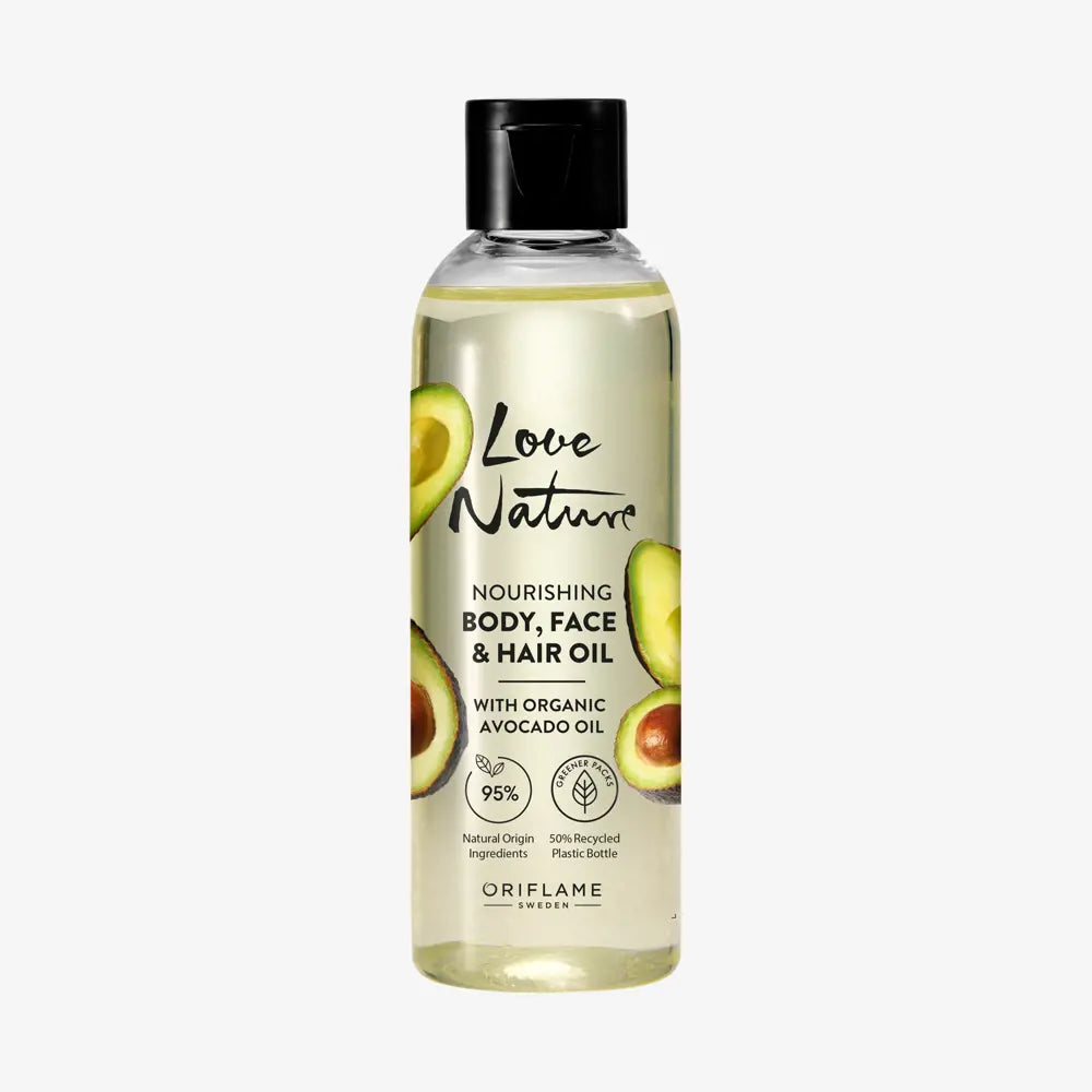 Love Nature Nourishing Body, Face & Hair Oil with organic Avocado oil  100 ML