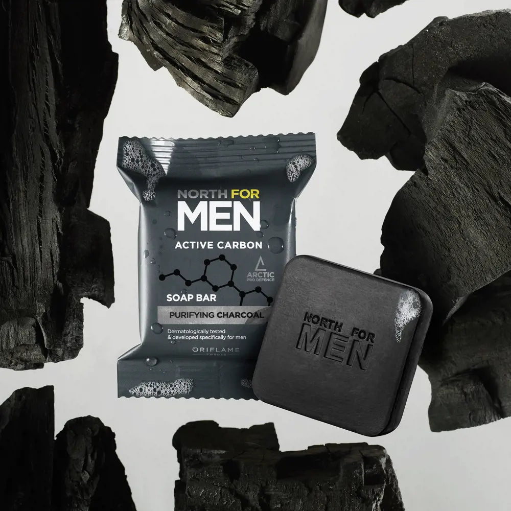 North for Men Active Carbon Soap Bar 100 g