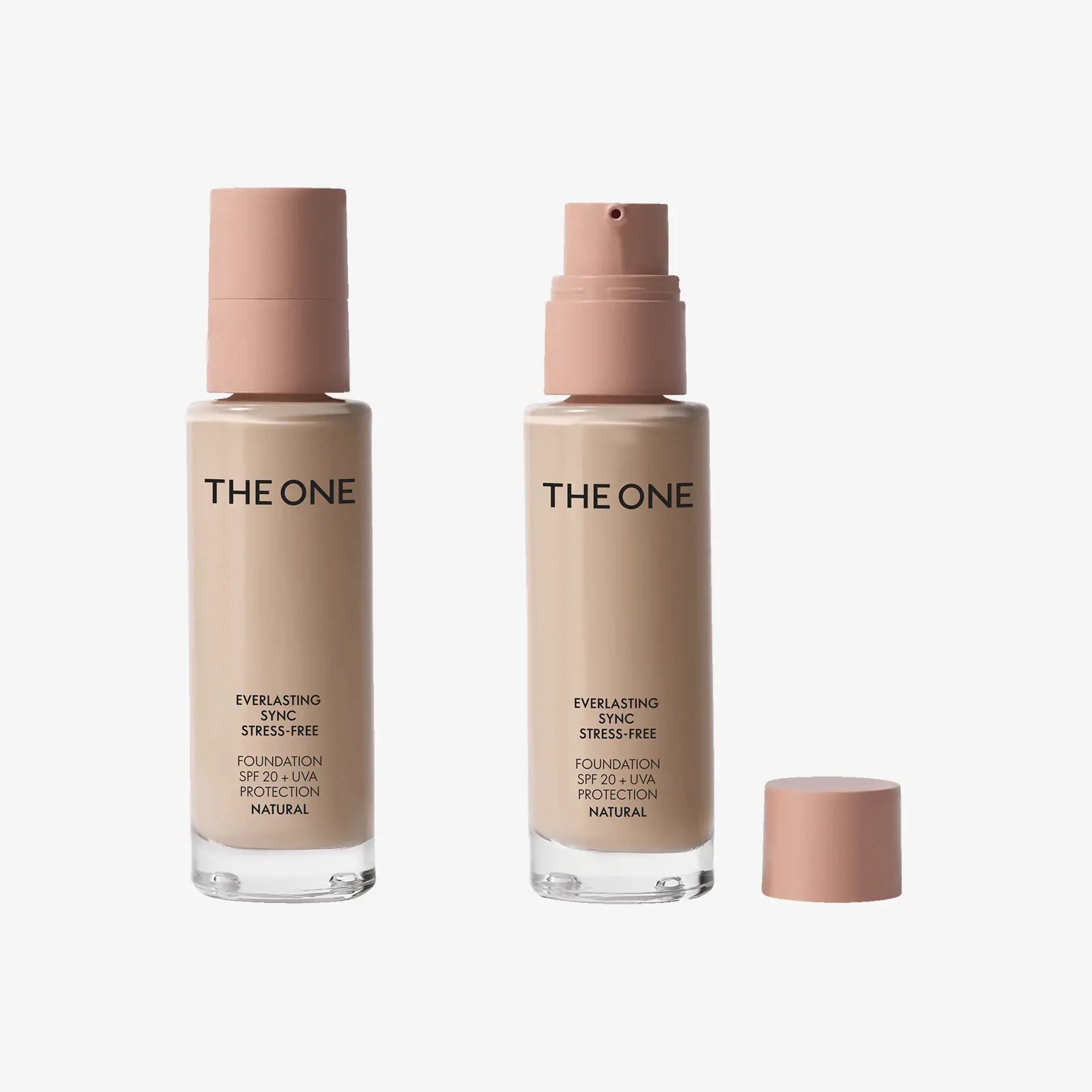 The ONE Everlasting Sync Stress-Free Foundation SPF 20 + UVA protection Natural