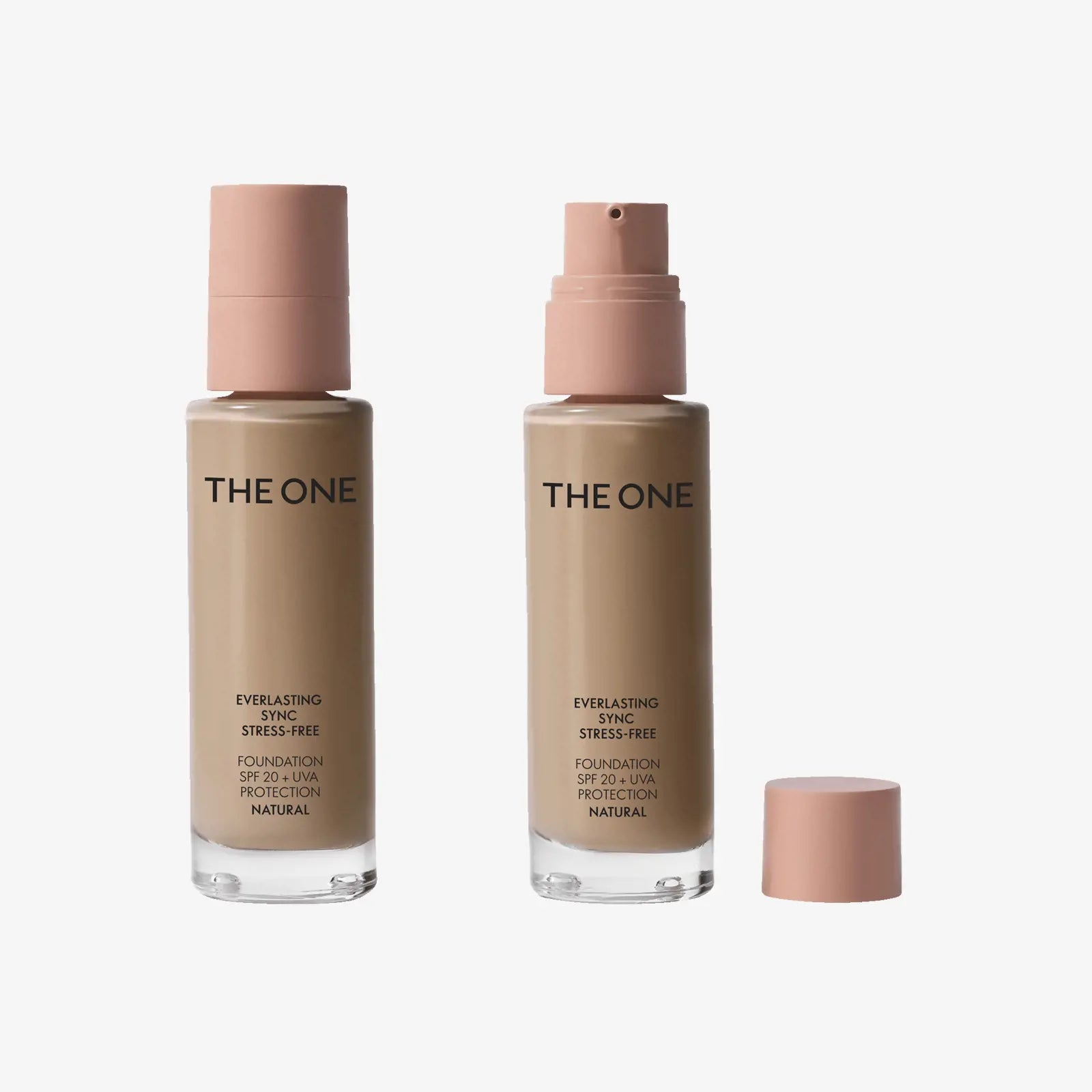 The ONE Everlasting Sync Stress-Free Foundation SPF 20 + UVA protection Natural