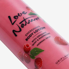 Love Nature Energising Body Lotion with Organic Mint & Raspberry 500 ML