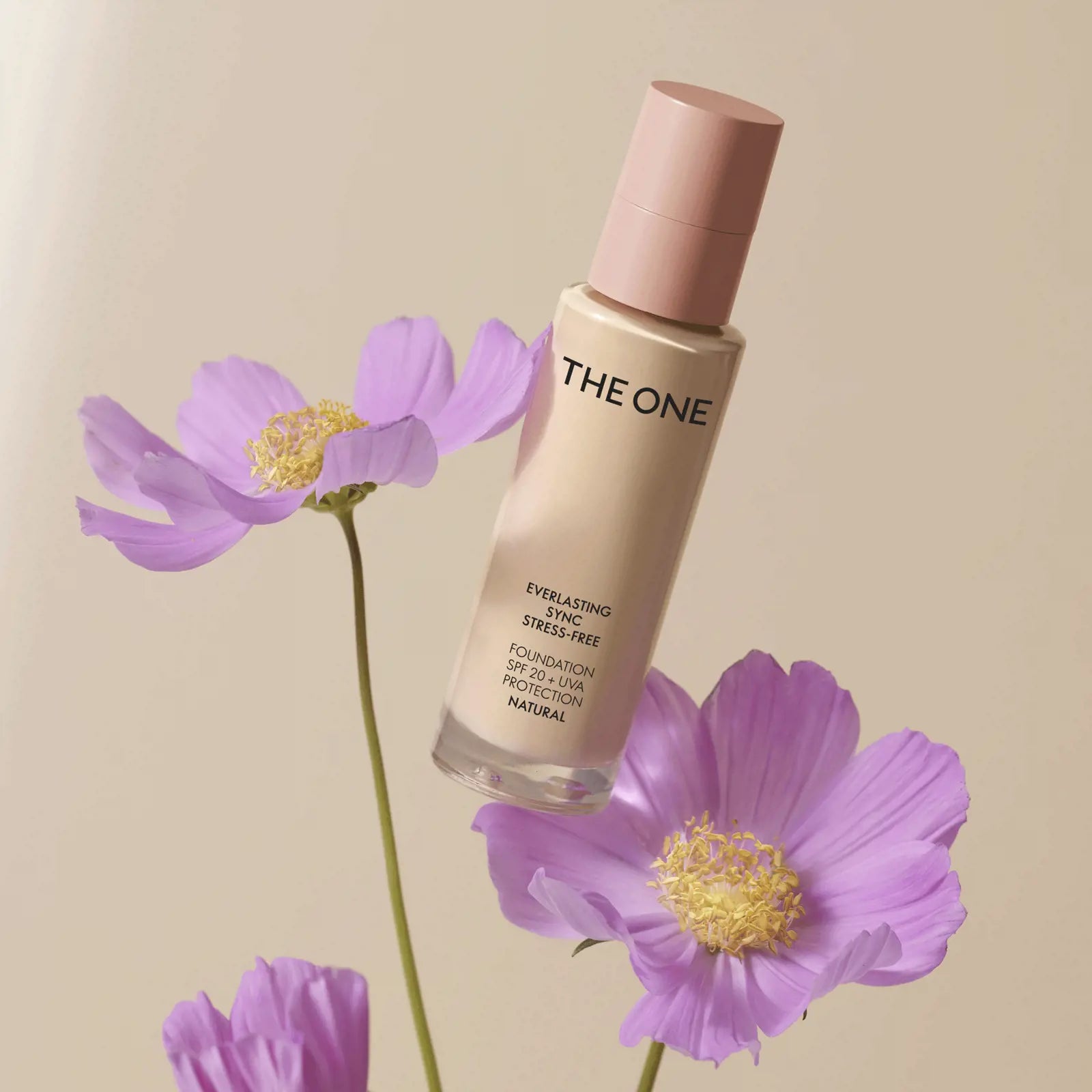 The ONE Everlasting Sync Stress-Free Foundation SPF 20 + UVA protection Natural
