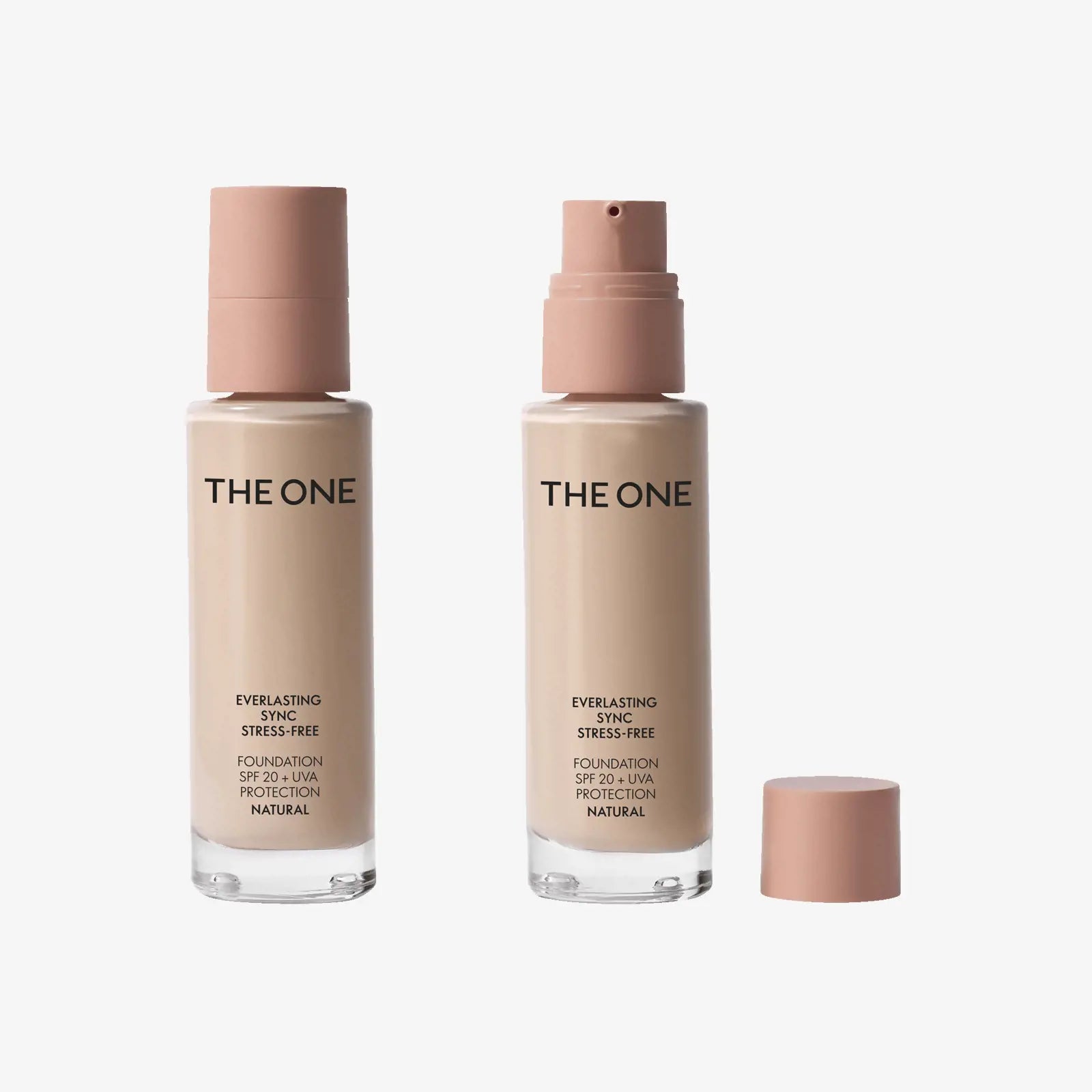 The ONE Everlasting Sync Stress-Free Foundation SPF 20 + UVA protection Natural
