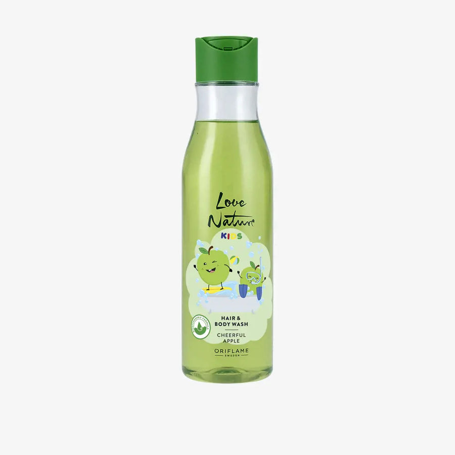 Love Nature Kids Hair & Body Wash Cheerful Apple 250 ml