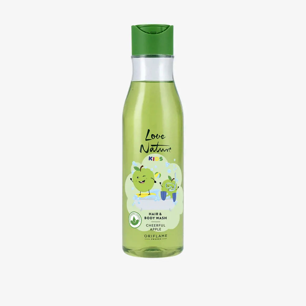Love Nature Kids Hair & Body Wash Cheerful Apple 250 ml