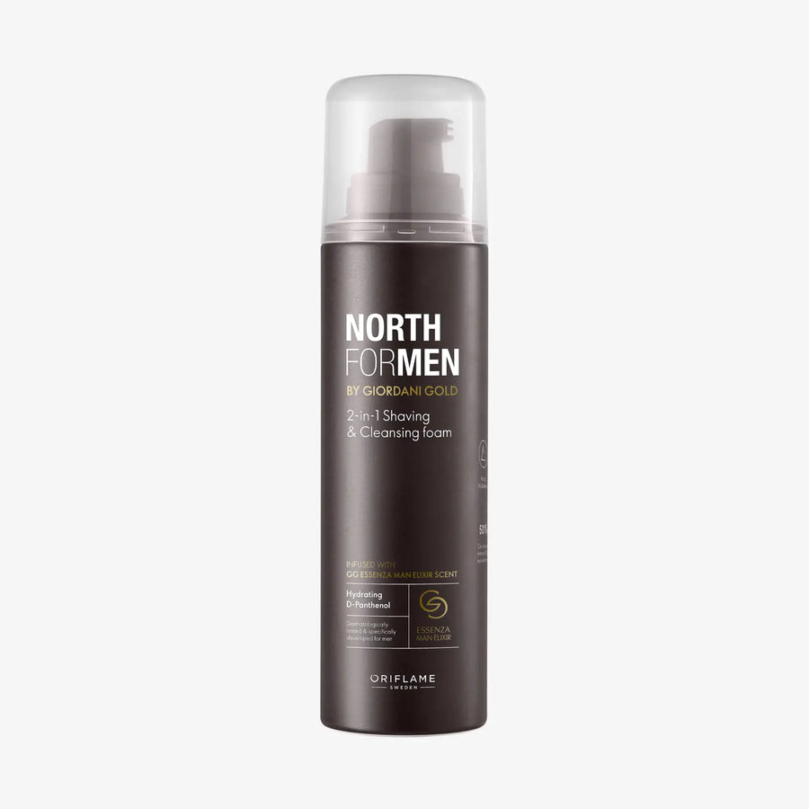 North for Men By Giordani Gold 2-in-1 Shaving & Cleansing Foam 200 ml
